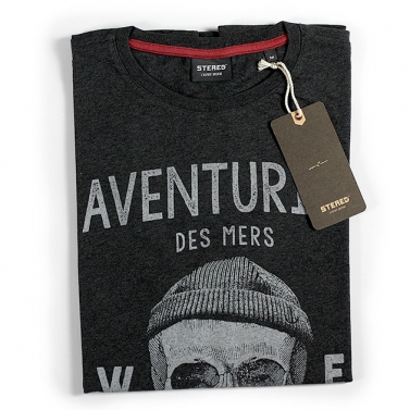 T-shirt Aventurier des Mers - Gris anthracite