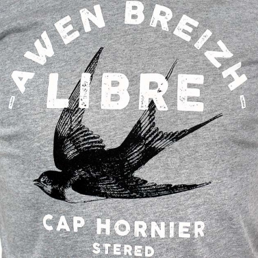 T-shirt Libre - Gris Chiné