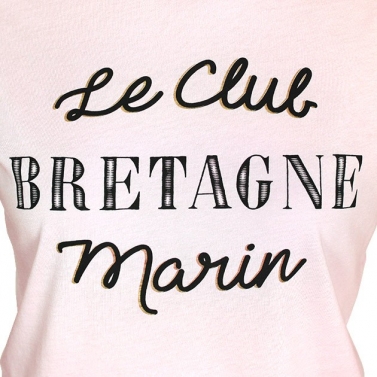 T-shirt Club Bretagne - Rose Clair