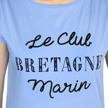 T-shirt Club Bretagne - Lavande