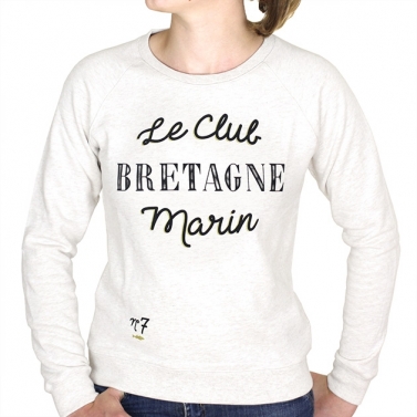 Sweat-Shirt Club Bretagne - Ecru