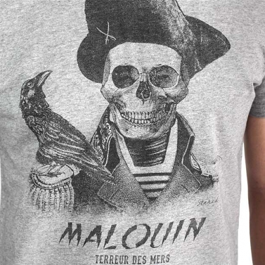 T-shirt Malouin - Gris chiné