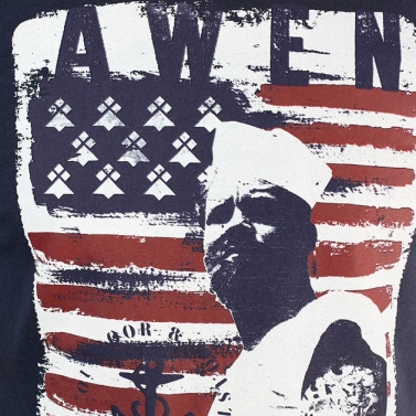 T-shirt Awen Drapeau - Marine