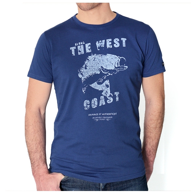 T-shirt West Coast - Bleu nuit