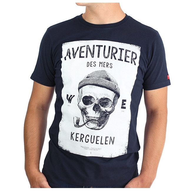 T-shirt Aventurier des Mers encadré - marine