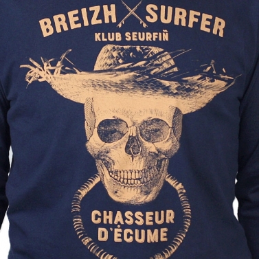T-shirt Breizh Surfer ML - Marine