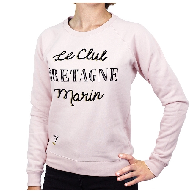 Sweat-Shirt Club Bretagne - Rose clair