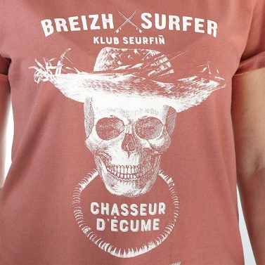 T-shirt Breizh Surfer - Rouille
