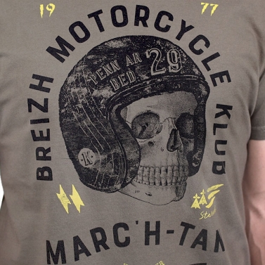 T-shirt Breizh Motorcycle Klub - Kaki