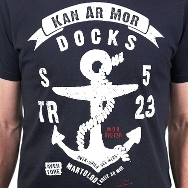 T-shirt Ancre / Kan ar Mor - Marine foncé