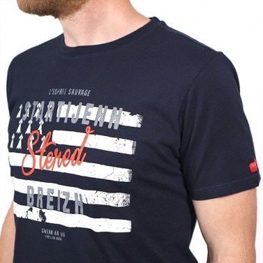 T-shirt Startijenn Drapeau - Marine