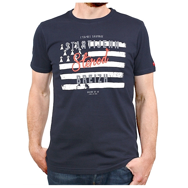 T-shirt Startijenn Drapeau - Marine