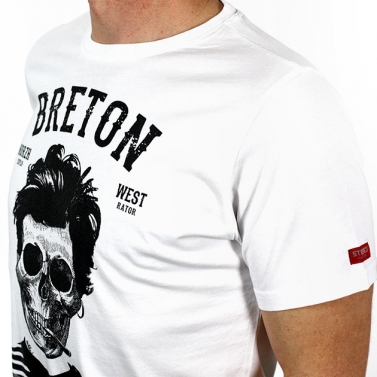 T-shirt Breton | Bev atav - blanc
