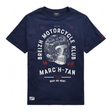 T-shirt Enfant Breizh Motorcycle Klub - Marine