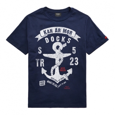 T-shirt Enfant Ancre / Kan ar Mor - Marine