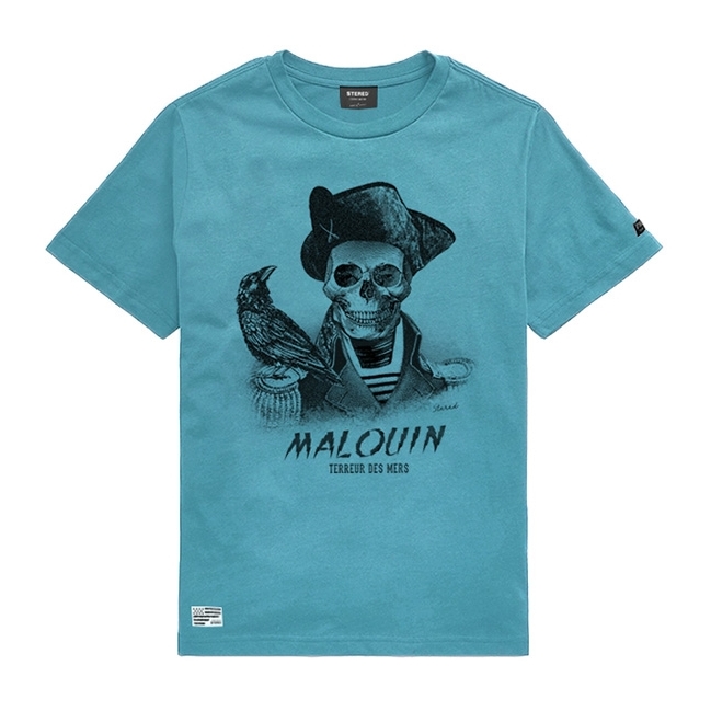 T-shirt Enfant Malouin - Bleu Lagon