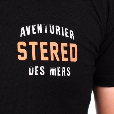 T-shirt Aventurier Remix Dos - Noir