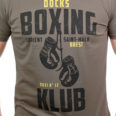 T-shirt Boxing Klub - Kaki