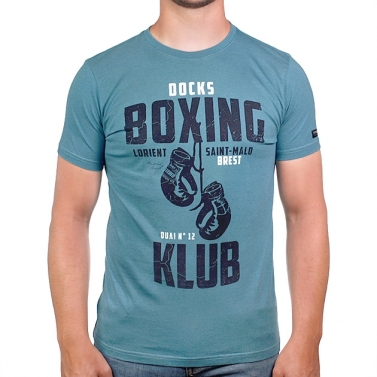 T-shirt Boxing Klub - Bleu Lagon