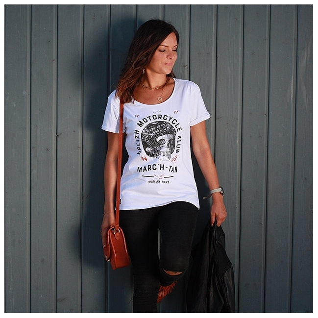 T-shirt Breizh Motorcycle Klub - Blanc