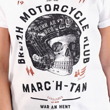 T-shirt Breizh Motorcycle Klub - Blanc