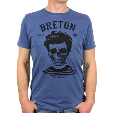 T-shirt Breton | Bev atav - Bleu tempête