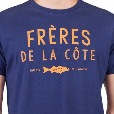 T-shirt Frères de la côte - Bleu Océan