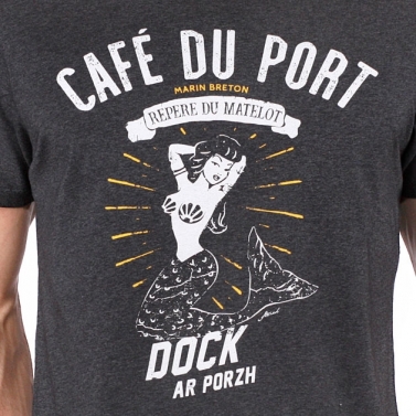 T-shirt Café du Port - Anthracite