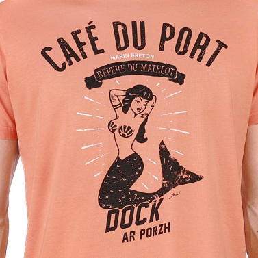 T-shirt Café du Port - Orange vintage