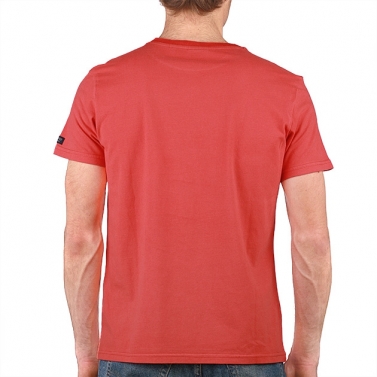 T-shirt Aventurier Terres Australes - Rouge Magma