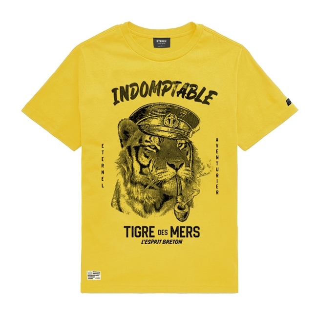 T-shirt Enfant Tigre des Mers - Jaune
