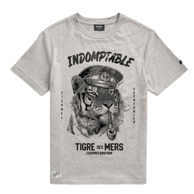 T-shirt Enfant Tigre des Mers - Gris Chiné