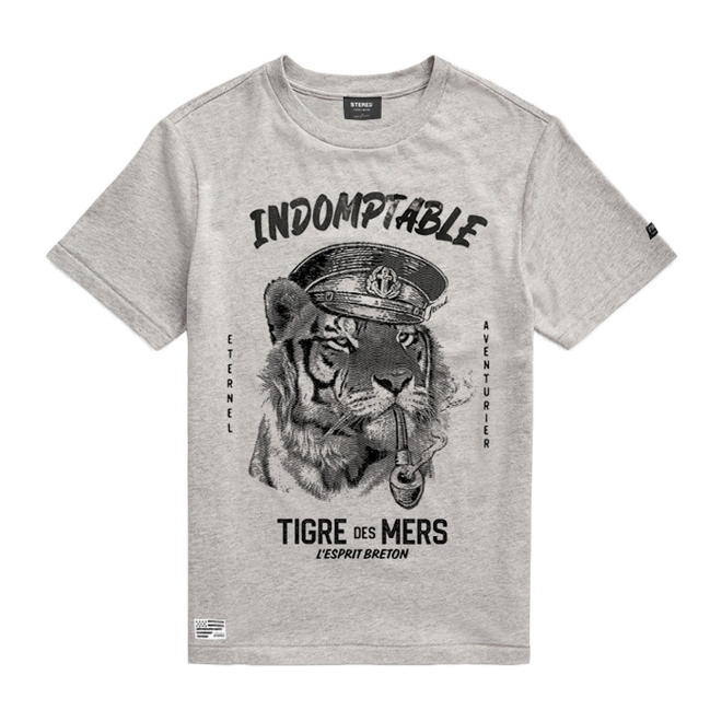 T-shirt Enfant Tigre des Mers - Chiné