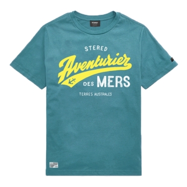 T-shirt Enfant Aventurier Terres Australes - Pétrole