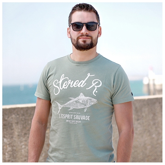 T-shirt STERED R. - Vert Olivier