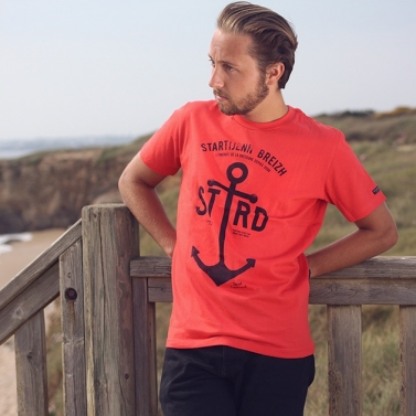 T-shirt Ancre Marine - Rouge