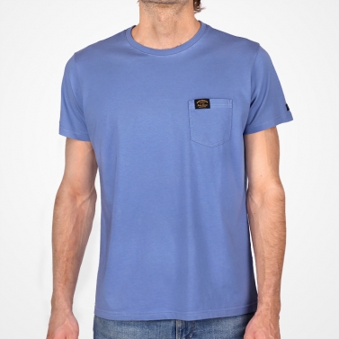 T-shirt Poche cœur Klasel - Bleu Denim