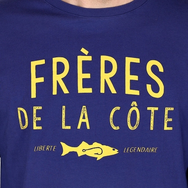 T-shirt Frères de la côte ML - Bleu Ocean