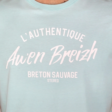 T-shirt L'Authentique Awen Breizh - Menthe Glacée