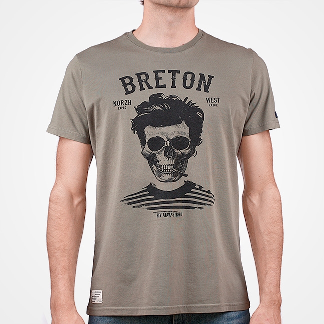 T-shirt Breton | Bev atav - Kaki