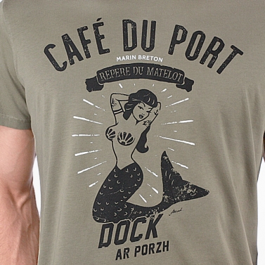 T-shirt Café du Port - Kaki