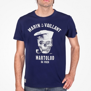 T-shirt Marin Vaillant - Bleu Océan