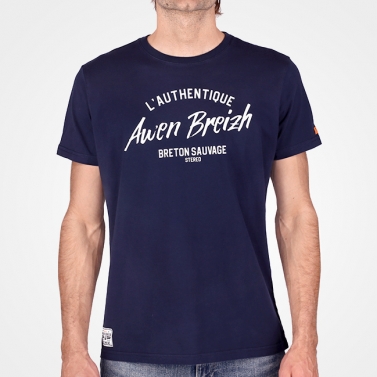 T-shirt L'Authentique Awen Breizh - Marine