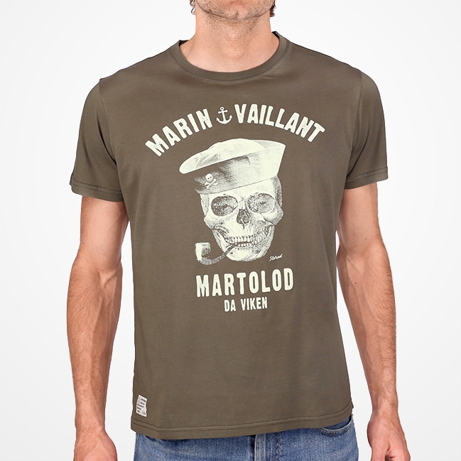 T-shirt Marin Vaillant - Kaki