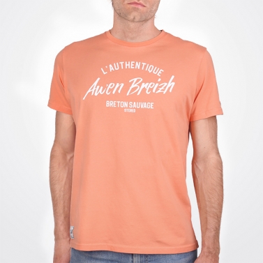 T-shirt L'Authentique Awen Breizh - Orange Vintage