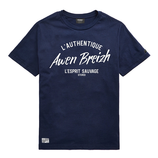 T-shirt Enfant L'Authentique Awen Breizh - Marine