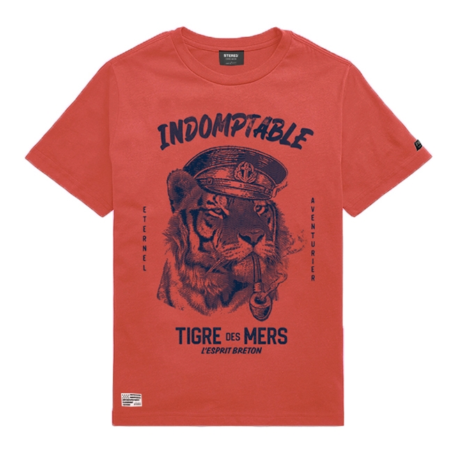 T-shirt Enfant Tigre des Mers - Rouge Magma