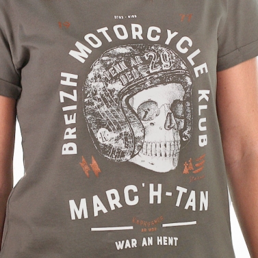 T-shirt Breizh Motorcycle Klub - Kaki
