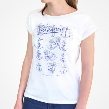 T-shirt Breizh Paradise - Ecru
