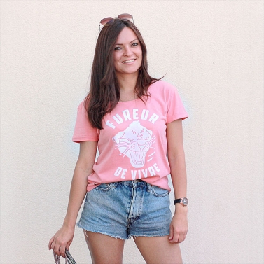 T-shirt Fureur de Vivre - Rose Terracotta